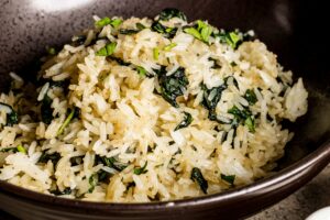 SPINACH RICE LUNCH